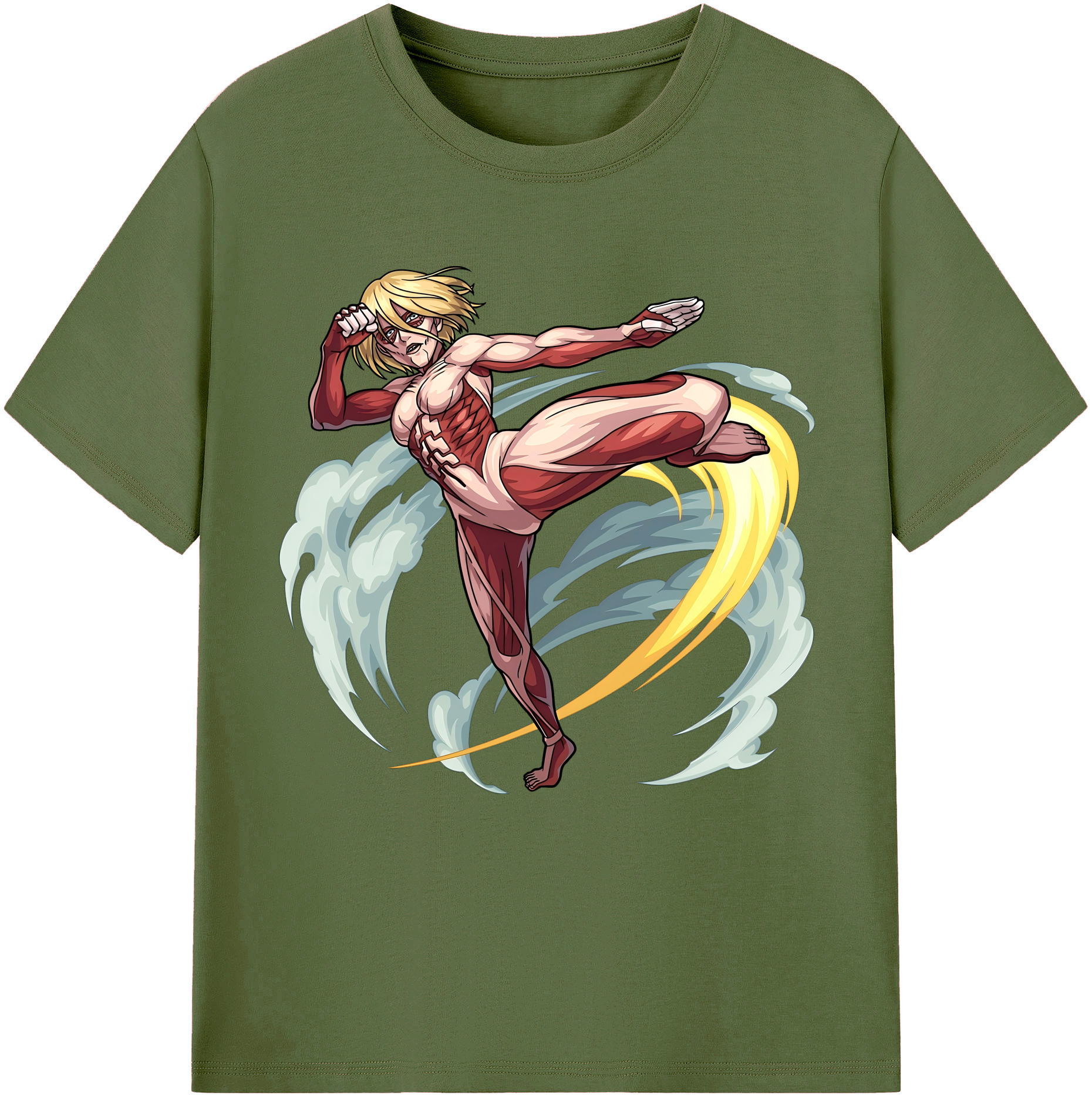 （画像用） 進撃の巨人 Attack on Titan 綿100％半袖Tシャツ（フロントプリント）